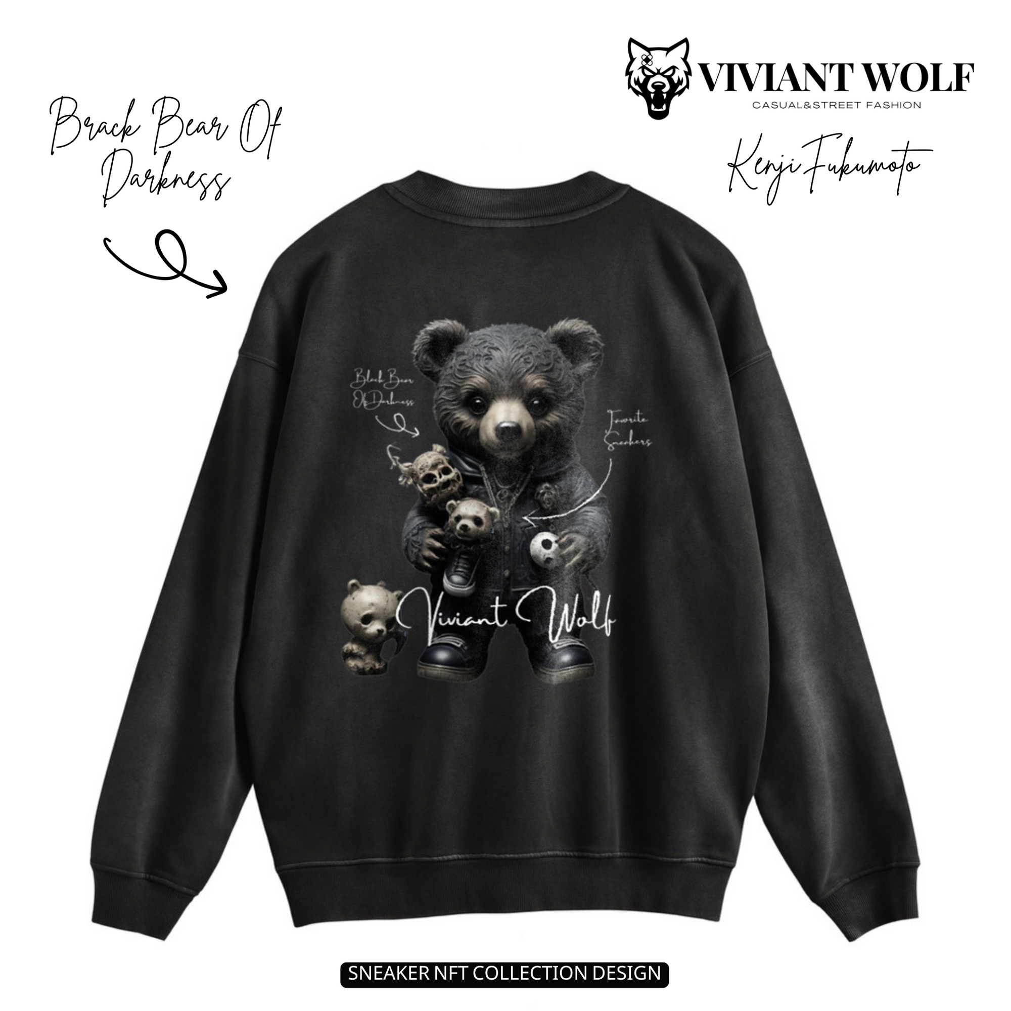 BLACK BEAR OF DARKNESS SWEATSHIRT